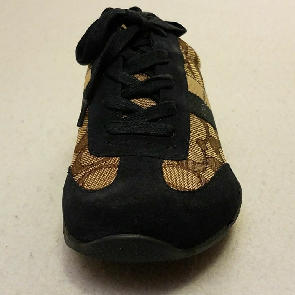 New Coach Blue Kelson Low Top Suede 8.5 Sneakers - Picture 4 of 6
